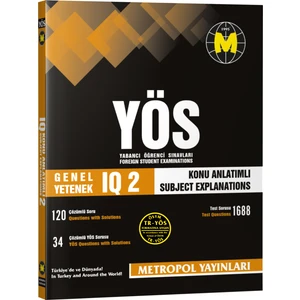 TR-YÖS GENEL YETENEK (IQ)-2 (KONU ANLATIMLI-ÖRNEK ÇÖZÜMLÜ)