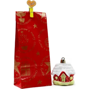 Repro Design Yılbaşı Temalı Kese Kağıdı 8X20X5 cm 10 Adet Model:13