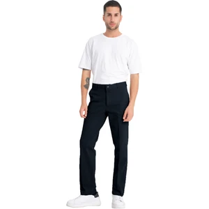Erkek Lacivert Cepli Casual Chino Regular Kesim Likralı Kanvas Pantolon