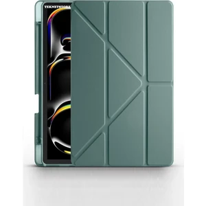 Ipad Pro 11 Inç 2024 M4 Kılıf Kalem Şarj Bölmeli Stadlı Uyku Modlu Arkası Silikon Akıllı Case