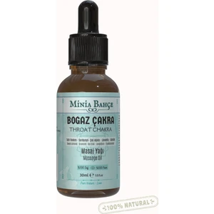 Minia Bahçe Boğaz Çakra Masaj Yağı, Throat  Chakra, 30ML