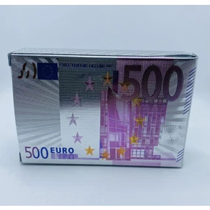 Dükkan Design 500 Euro Desenli Gümüş Iskambil Kartları