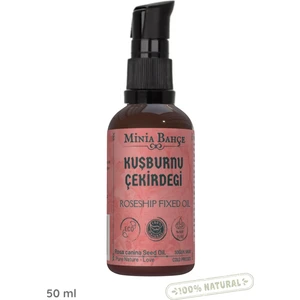 Minia Bahçe 50ML Soğuk Sıkım Kuşburnu Çekirdeği Yağı , %100 Saf
