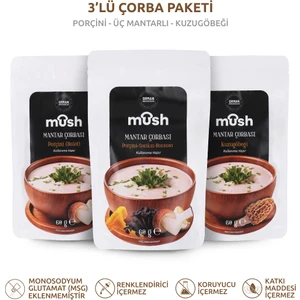 3'lü Gurme Mantar Karışık Çorba Paketi