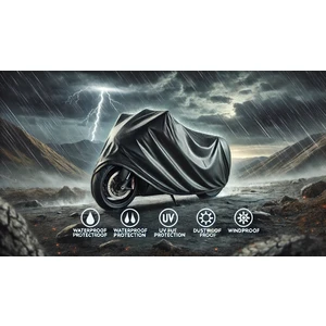 Motorsiklet Branda Su Geçirmez 4 Mevsim - 60 Dereceye Kadar Dayanıklı (Özel Üretim Çadır Kumaşı) XXL BEDEN