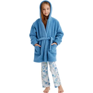 Kız Çocuk Polar Sabahlık 51639 - Mavi