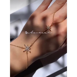 Su Perisi Takı Bijuteri Vip Seri Gold Kuzey Yıldızı Şahmeran