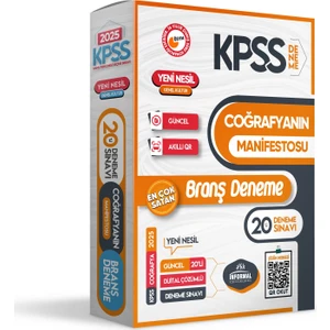 İnformal Yayınları KPSS 2025 Lisans Coğrafyanın Manifestosu Dijital Çözümlü 20li Branş Denemesi