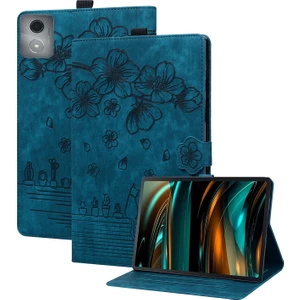 Lenovo Tab K11 Plus M11 Plus Kedi Deri Tablet Kılıfı (Yurt Dışından)