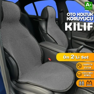Oto Koltuk Koruyucu Kılıf Füme Universal 2 Parça Ön A+ Kalite
