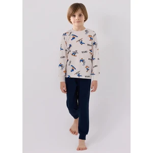 2li Pijama Takımı Taş - Lacivert