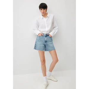 Millie 90lar Gölgeli Indigo Mavisi Jean Şort 1458934576