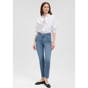Cindy Gold Shape Gölgeli İndigo Mavisi Jean Pantolon 100277-33555