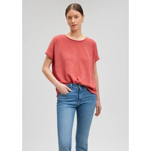 Dokulu Pembe Basic Tişört 167311-71102