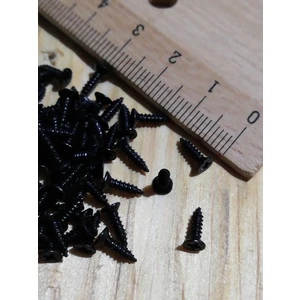 100 ADET 7,5 MM MİNİ HOBİ VİDASI SİYAH