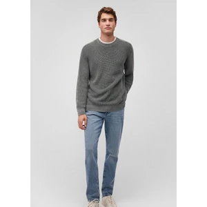 Bisiklet Yaka Gri Kazak 070767-34314