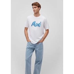 Mavi Logo Baskılı Beyaz Tişört 0611321-620