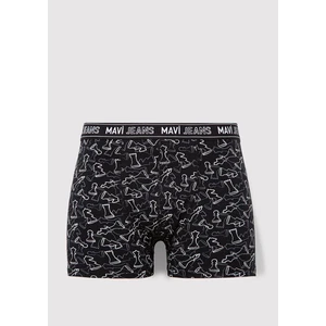 Satranç Baskılı Siyah Boxer 0911313-900
