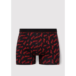 Baskılı Siyah Boxer 0911306-900