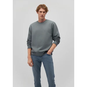 Bisiklet Yaka Yeşil Basic Sweatshirt0S10276-71577