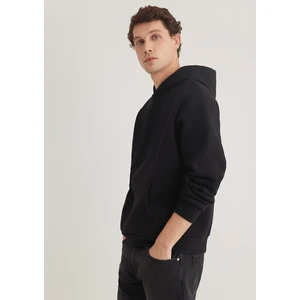 Kapüşonlu Siyah Basic Sweatshirt 0S10275-900