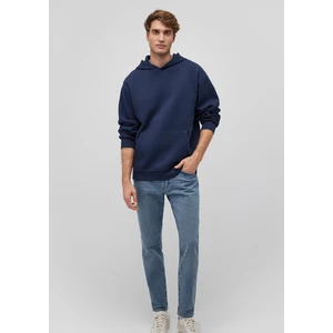Kapüşonlu Lacivert Basic Sweatshirt 0S10275-70490