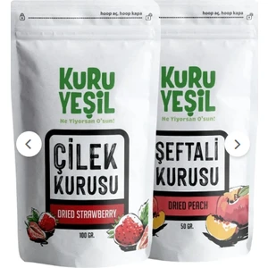 Şeftali Kurusu- Çilek Kurusu ,Dried Peach , Dried Strawberry , Dried Fruit, Atıştırmalık 100 gr