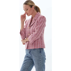 Küçük Erkek Yaka Üç Düğme Kapak Cep Ceket