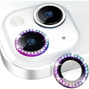 Apple iPhone 15 Plus Uyumlu Diamond Taşlı Model Kamera Cam Koruyucu