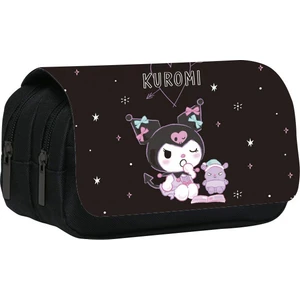 Cbtx Kuromi Karikatür Çift Katmanlı Büyük Kapasiteli Kalemlik (Yurt Dışından)