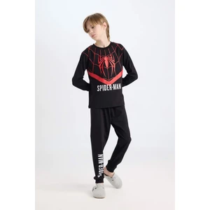 Erkek Çocuk Pijama Takımı Marvel Spiderman Uzun Kollu Üst Uzun Alt D6527A824WN