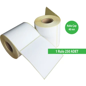 Termal Barkod Etiketi 100X100mm 1 Rulo 250 Adet