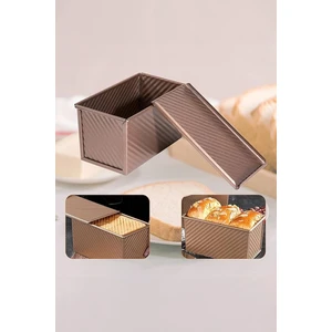 Karbon Çelik 450 gr Oluklu Baton Tost Ekmek Kalıbı (19,5X10X11 Cm) CIN804RS
