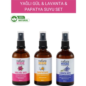 Yağlı Gülsuyu 100 ml - Papatya Suyu 100 ml - Lavanta Suyu 100 ml (3X100 Ml)