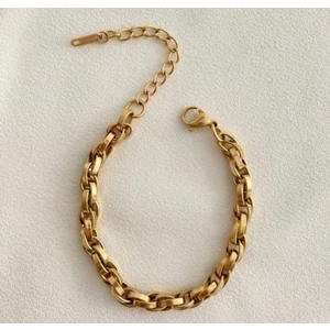 Su Perisi Takı Bijuteri Gold Çelik Zincir Bileklik