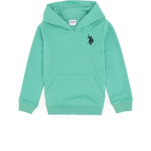 U.S. Polo Assn. Erkek Çocuk Mint Basic Kapüşonlu Sweatshirt 50289134-VR152