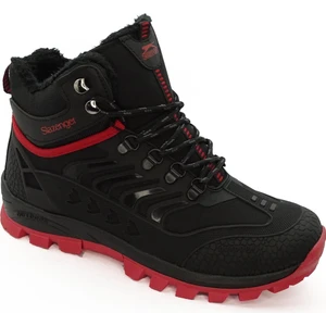 Erkek Axenix Siyah Su Geçirmez Bot Bağcıklı Fermuarlı Polar Astar ile Konforlu