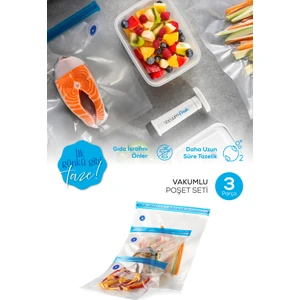 Vacuum Fresh 3 Adet Vakum Poşeti