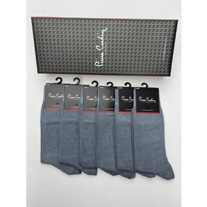 Pierre Cardin Modal 6'lı Erkek Uzun Klasik Soket Çorap Code 900-PC Gri