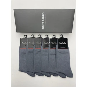 Pierre Cardin Bambu 6'lı  Uzun Soket Çorap 490- Pc Gri