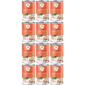 Somonlu ve Bal Kabaklı Tahılsız Ezme Yetişkin Kedi Konservesi 400GR - 12 Adet