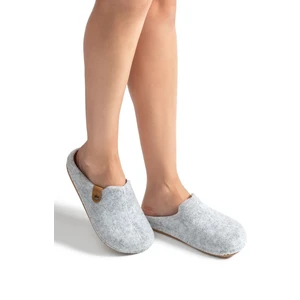 Teına Kadın,Garson Boy Ev Terliği Gri 36/40