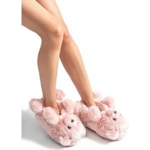 Teddy Kadın Hayvanlı Panduf Gül Kurusu 36/41 AA0666