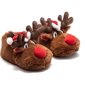 Natal Unisex Hayvanlı Panduf Kahverengi 36/43 EE0518