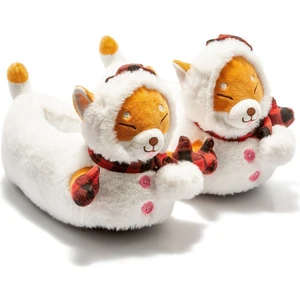 Eskimo Çocuk Hayvanlı Panduf Beyaz 30/35 CC0631