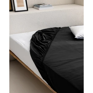 Madame Coco Manon King Size %100 Pamuk Ranforce Lastikli Çarşaf - Siyah