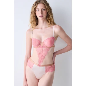 Satin Lace Vizon Bodysuit