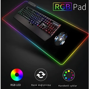 LED Işıklı Düz Mouse Pad (90X40 Cm)