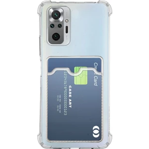 Xiaomi Redmi Note 10 Pro Kılıf Kamera Korumalı Kartlıklı Setra Şeffaf Silikon