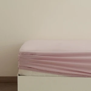 Karaca Home Basic  Pamuk Tek Kişilik Lastikli Çarşaf Pudra